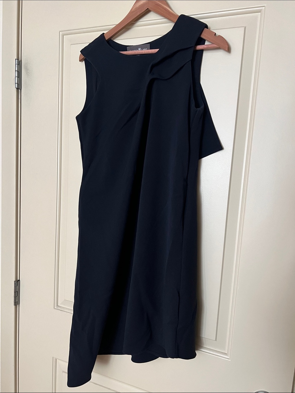 Asymmetrical Navy Dress
